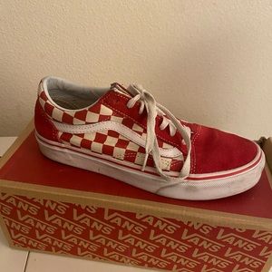 RED CHECKERED VANS